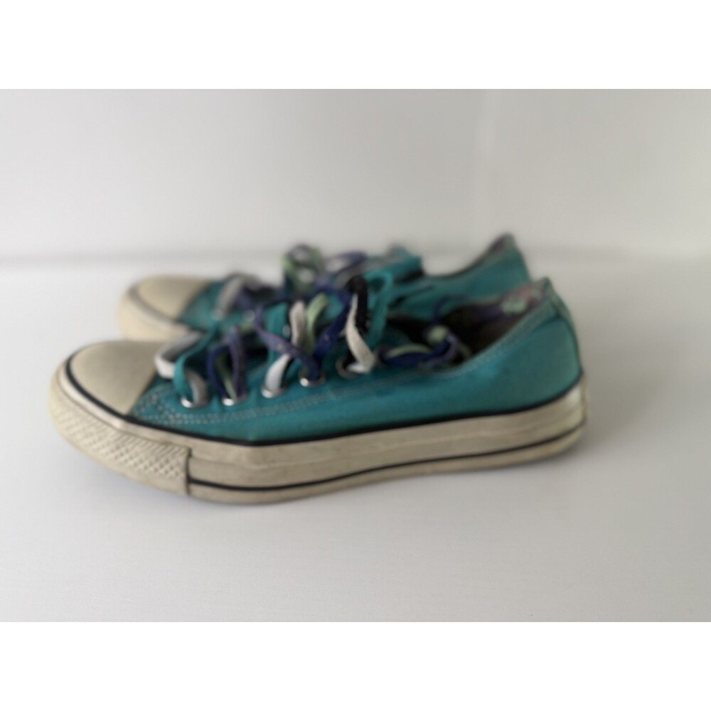 Converse Chuck Taylor All Star Women’s Teal Floral Canvas Sneakers Size 7